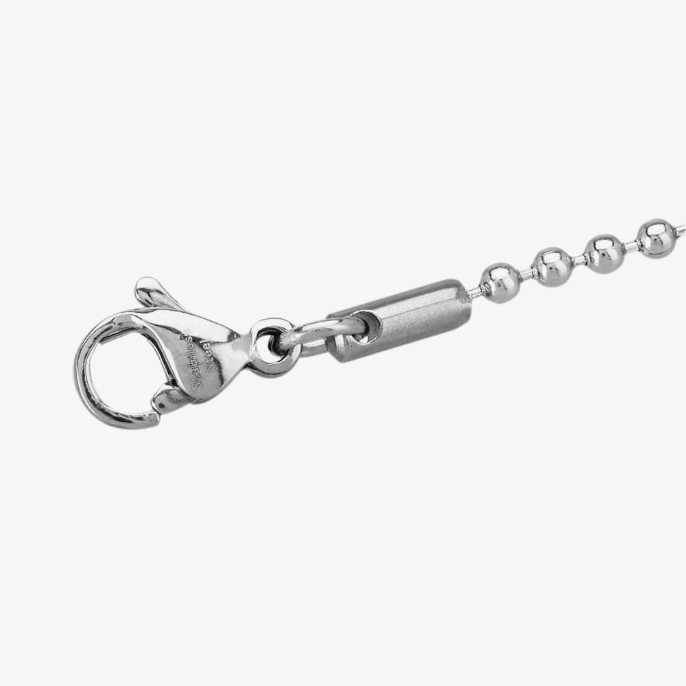 Bourne and Wilde Bourne and Wilde Men's Small Ball Chain USS-770S22L2.0 in Silver - 3