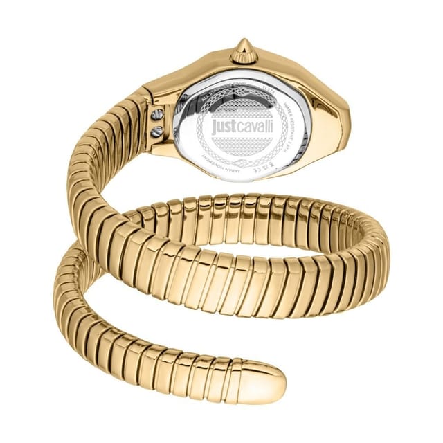 Just Cavalli Just Cavalli Women's Green Dial Snake 316L Stainless Steel Diamond Watch in Gold - 2