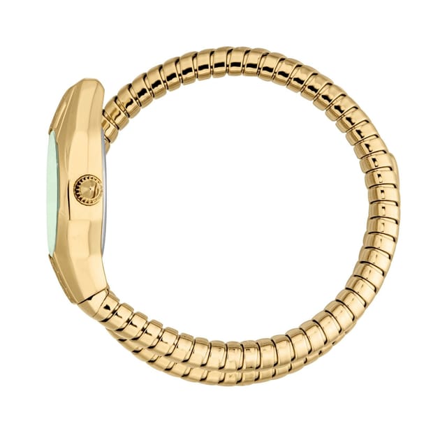 Just Cavalli Just Cavalli Women's Green Dial Snake 316L Stainless Steel Diamond Watch in Gold - 3