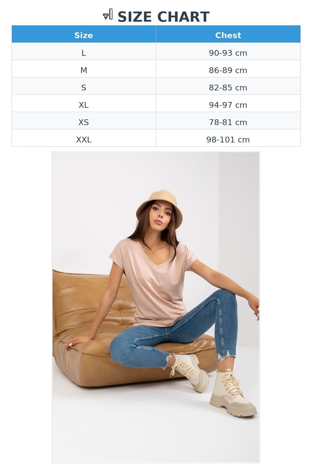 Love Lace Love Lace Women's Short Sleeve Heart Neck Everyday T-Shirt in Beige - 4