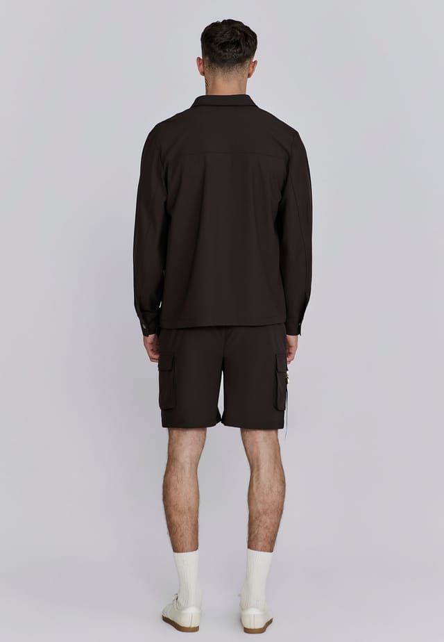 SikSilk SikSilk Men's Brown Flight Cargo Short - 3