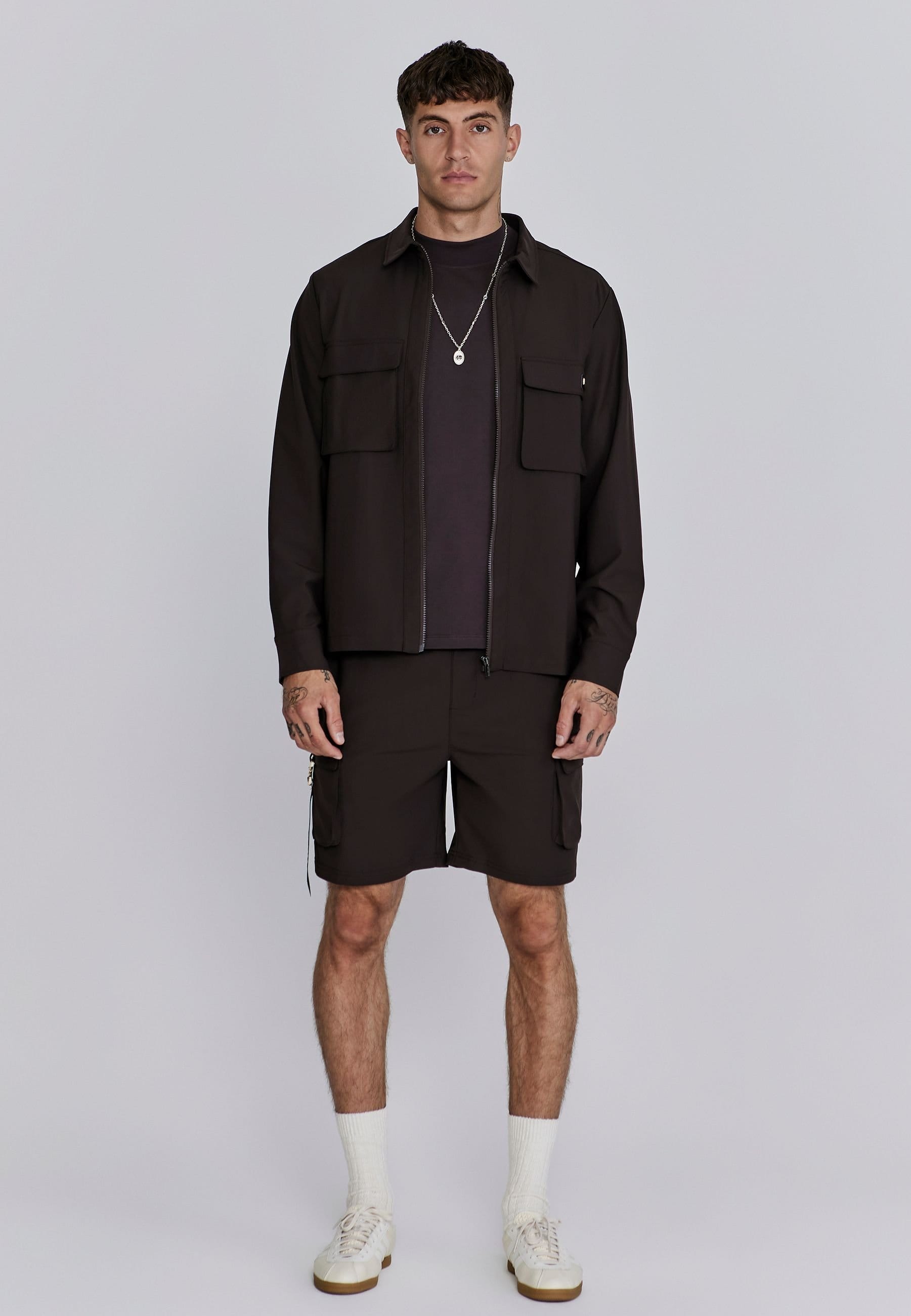 SikSilk SikSilk Men's Brown Flight Cargo Short - 4