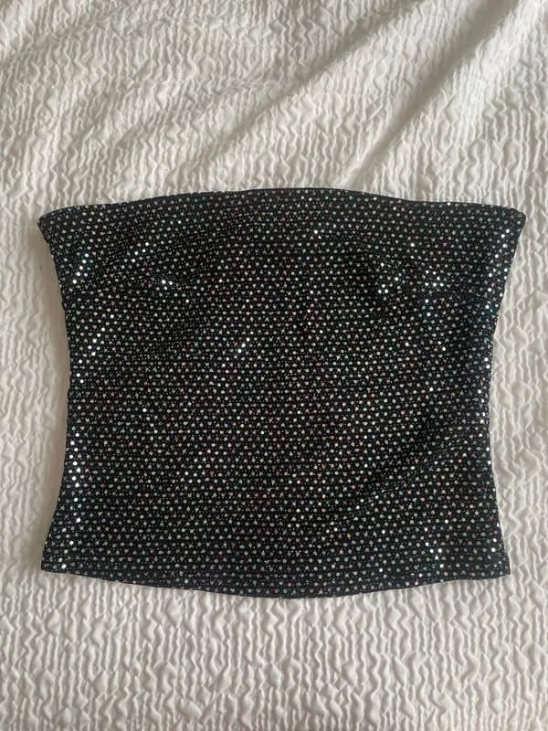 New Look New Look Sparkly Tube Top