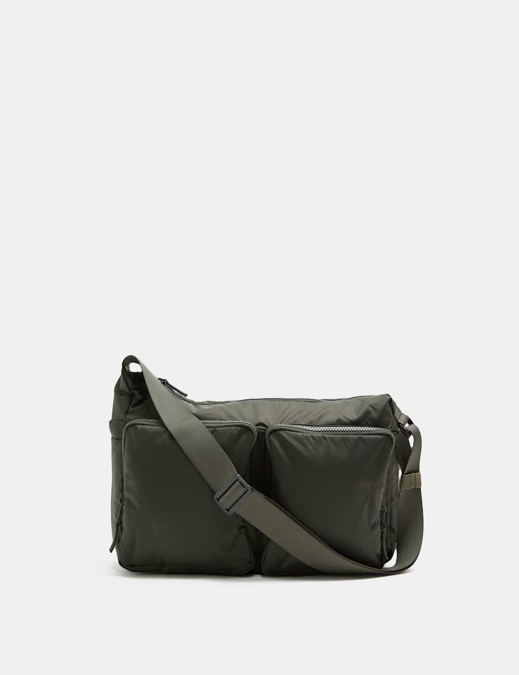 Marks & Spencer M&S Stormwear Zip Messenger Bag Dark Khaki
