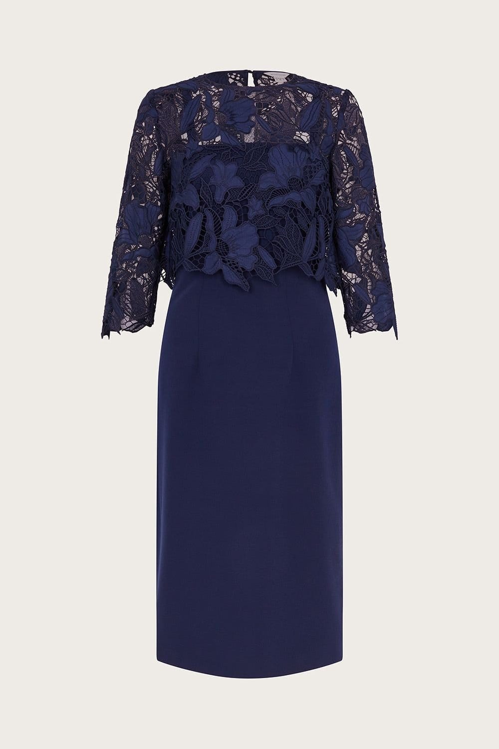 Monsoon Monsoon Women's Maya Lace Dress Blue - 4