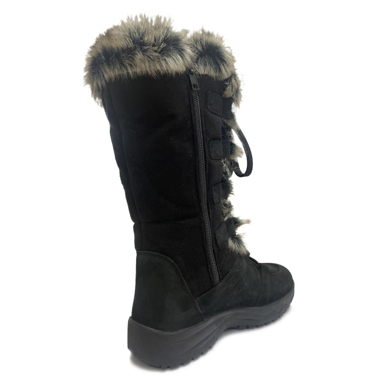 Mammal Mammal Women's 'Lucia2' Full Length Winter Boots with Flip-over Ice Grips in Black - 4