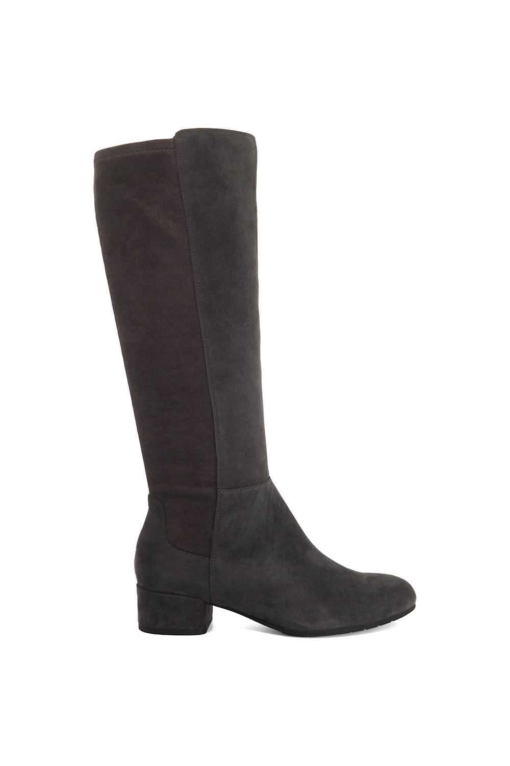 Dune London Dune London Women's Wide Fit 'Tayla' Suede Knee High Boots in Grey
