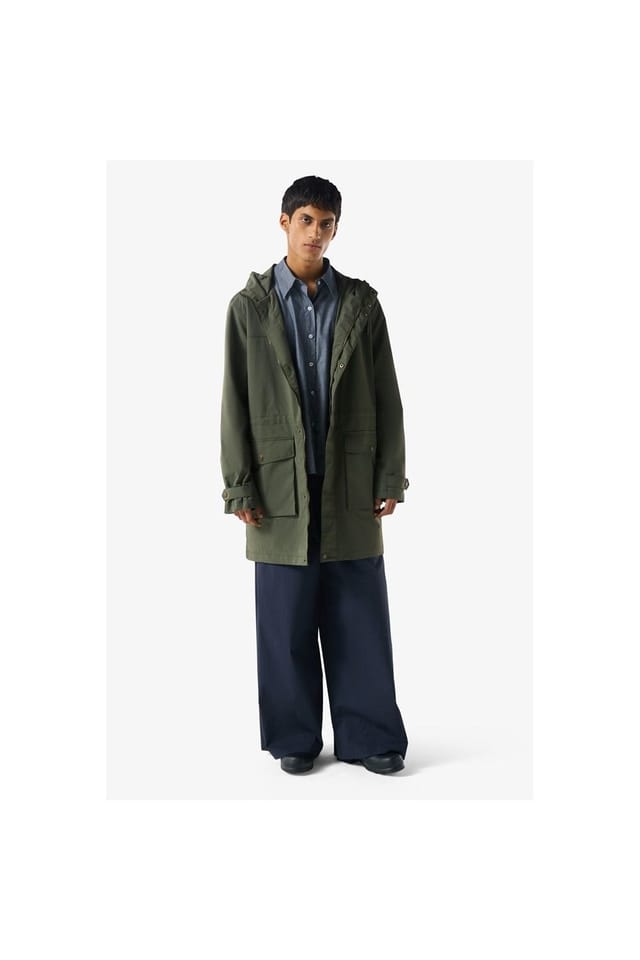 Hunter Hunter Men's Lightweight Waterproof Parka in Dark Green - 3