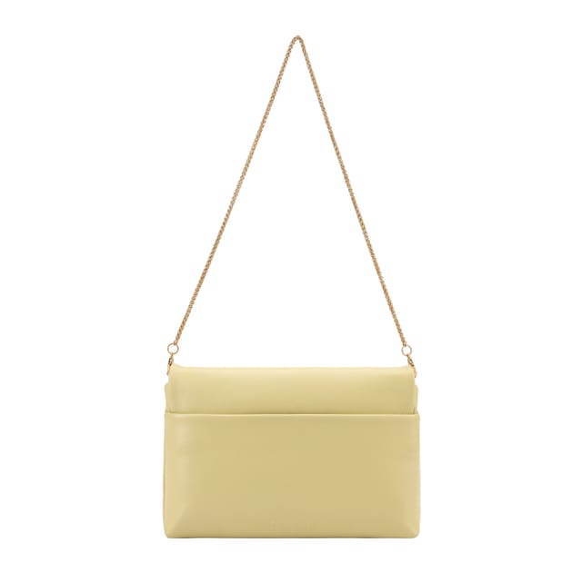 Paul Costelloe Paul Costelloe Women's Tilda Leather Clutch in Yellow - 3