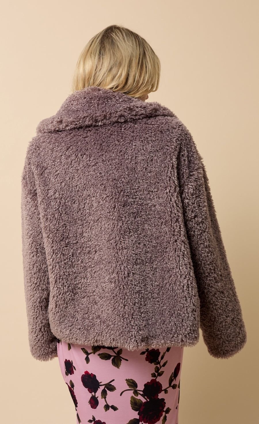 Little Mistress Little Mistress Women's Mink Faux Fur Jacket in Brown - 2