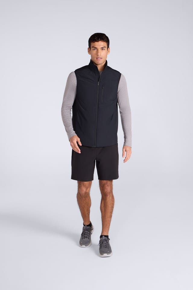 Animal Animal Men's 'Archie' Casual Lightweight Sleeveless Active Full Zip Outdoor Gilet in Black - 2