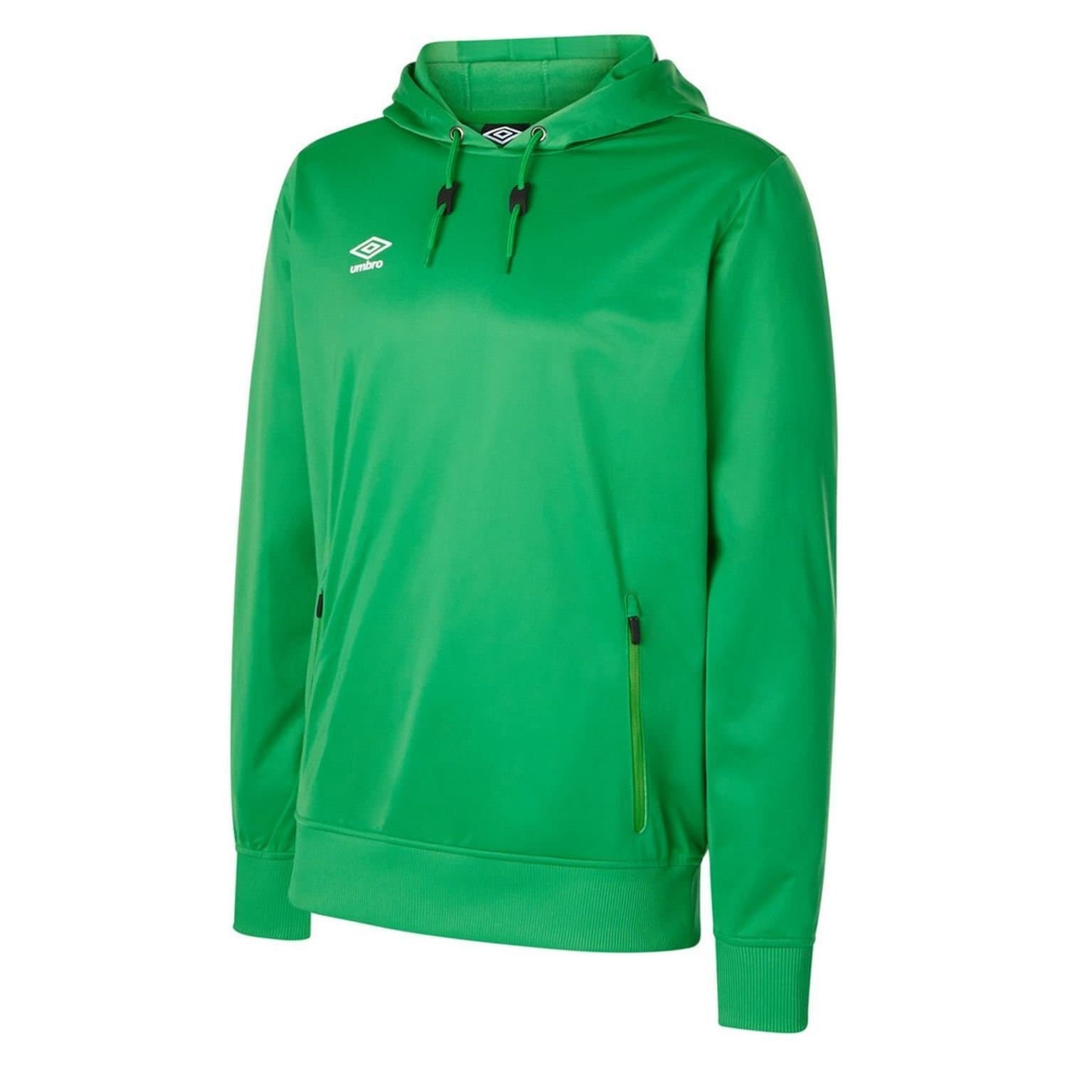 Umbro Umbro Men's Club Essential Polyester Hoodie in Emerald