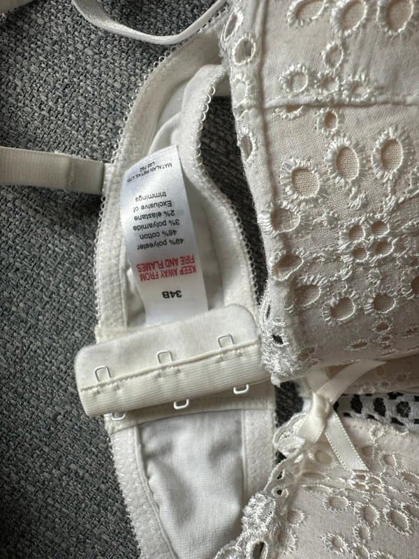 New Look Cream bras 34B