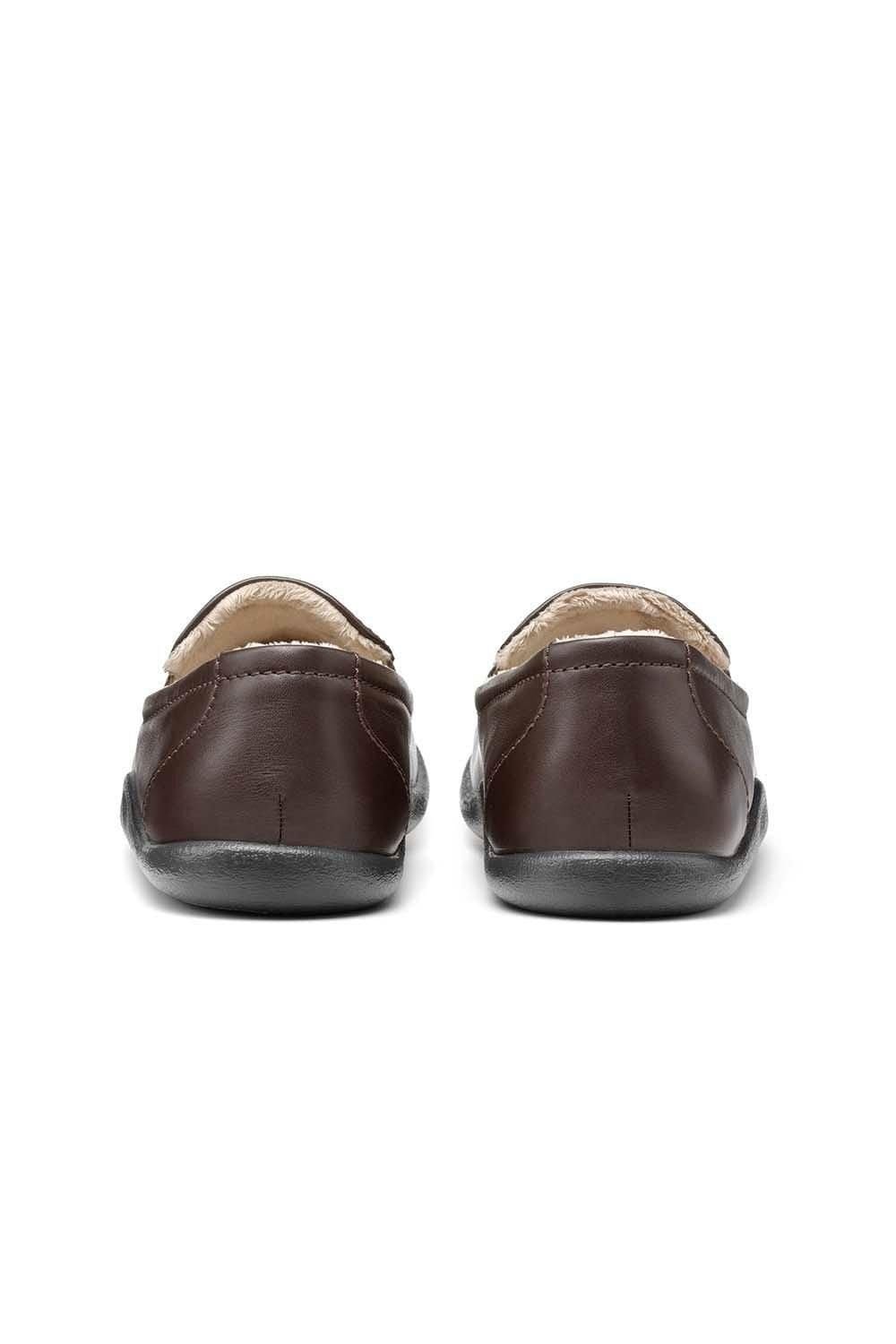 Hotter Hotter Men's 'Relax' Slippers in Dark Brown - 4