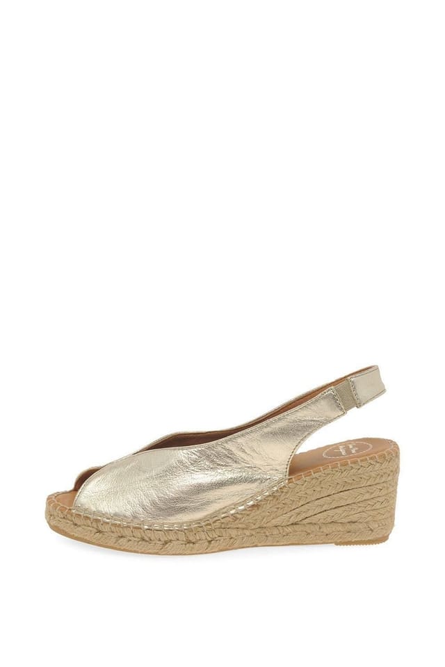 Toni Pons Toni Pons Women's 'Laila' Wedge Heel Espadrille Sandals in Gold - 2