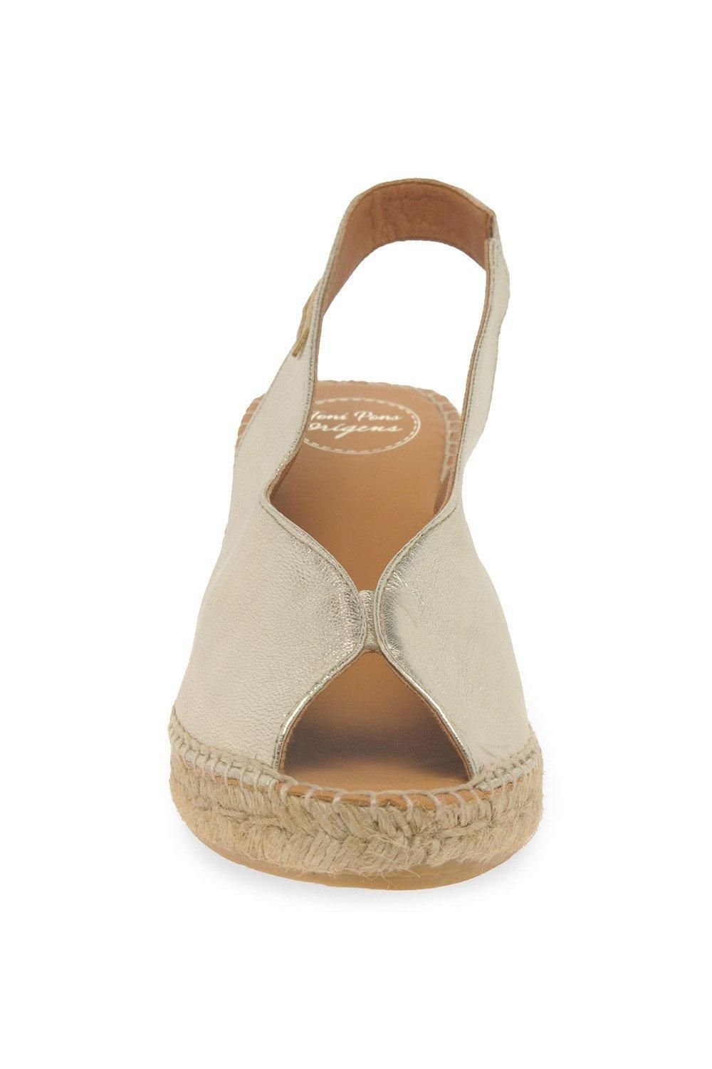 Toni Pons Toni Pons Women's 'Laila' Wedge Heel Espadrille Sandals in Gold - 3