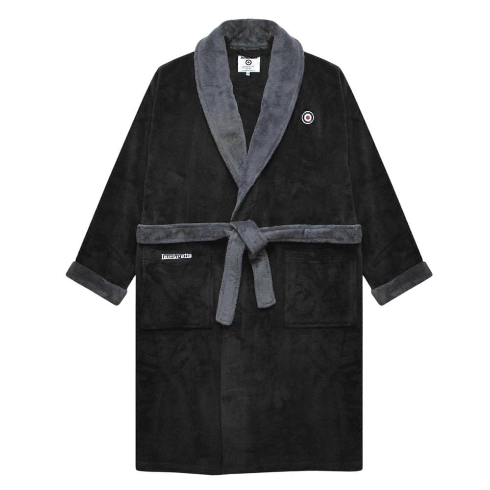 Lambretta Lambretta Men's Luxury AW25 Dressing Gown in Black - 1