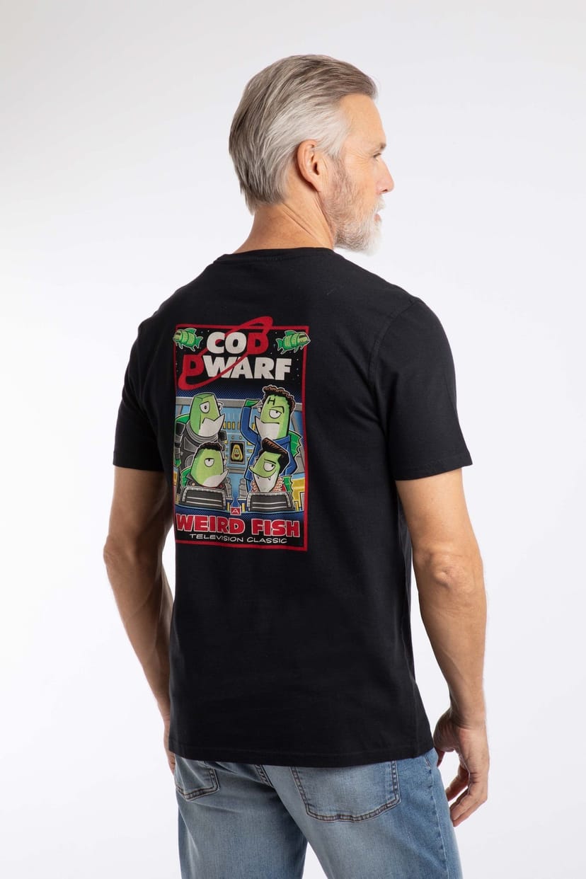 Weird Fish Weird Fish Men's Cod Dwarf Artist T-Shirt in Black - 1
