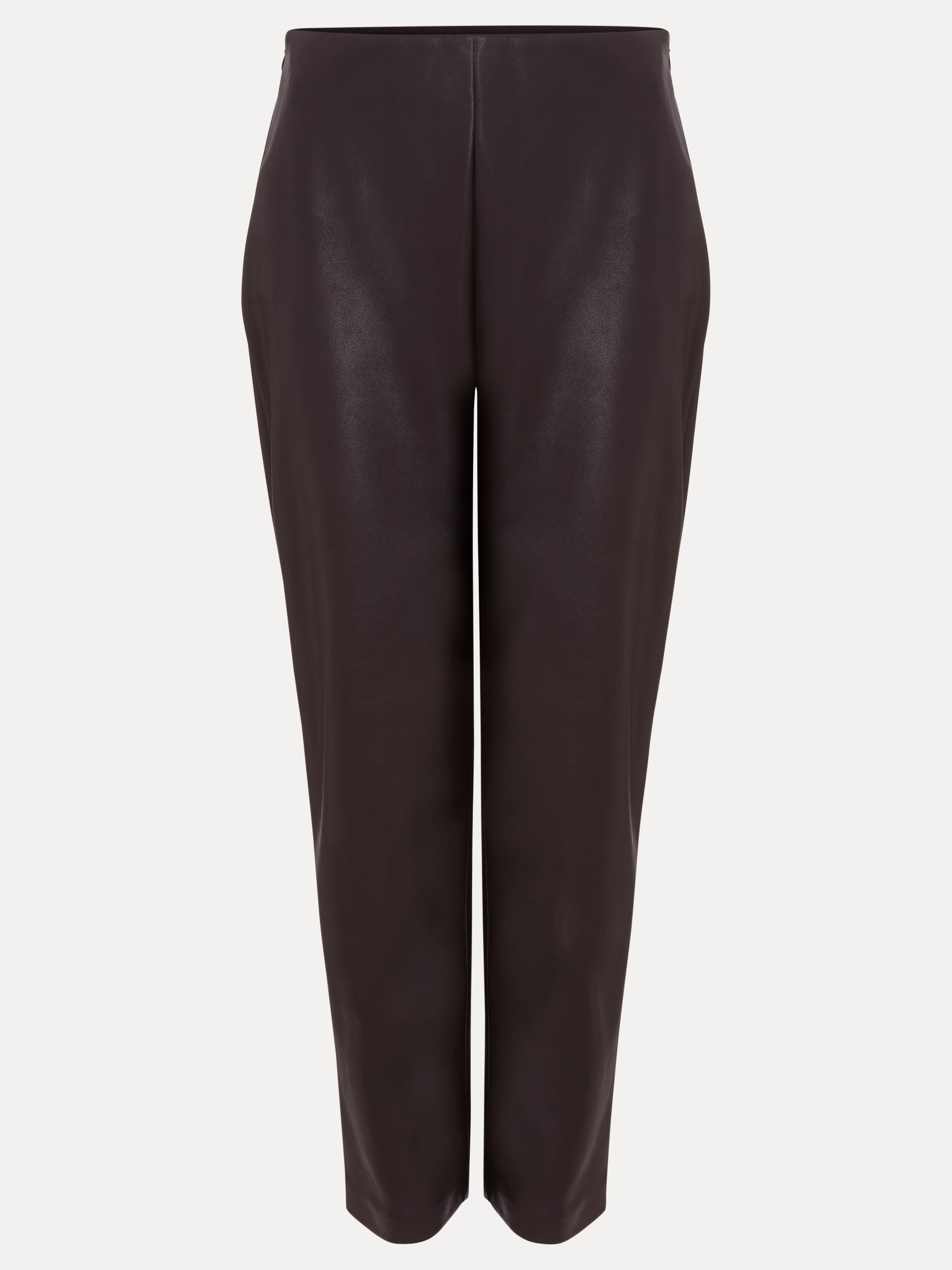 Phase Eight Phase Eight Women's Mya PU Crop Trouser in Dark Brown - 2