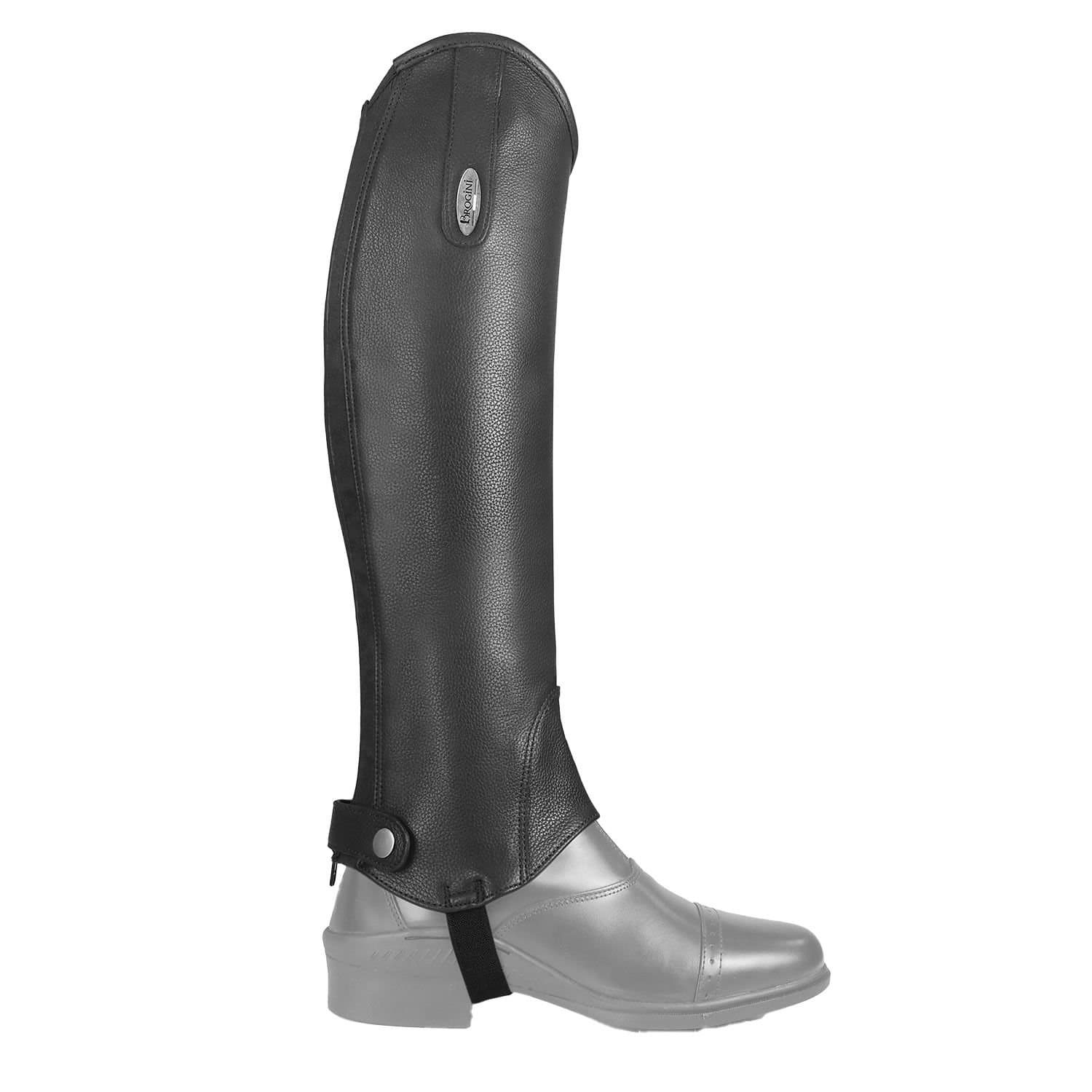 Brogini Brogini Men's Vicenza Grain Leather Gaiters in Black