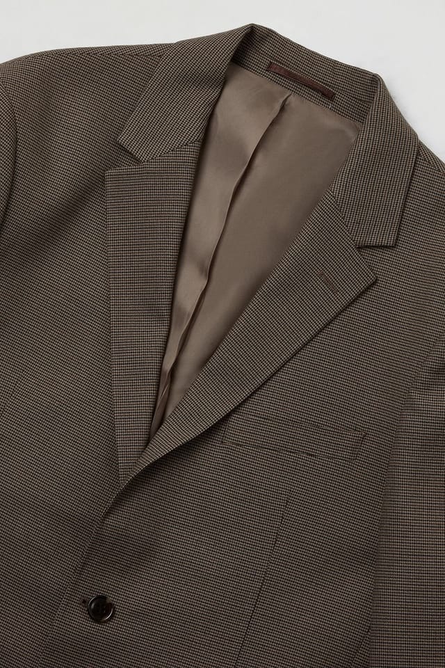 Burton Burton Men's Brown Heritage Check Patch Pocket Tailored Fit Blazer - 2