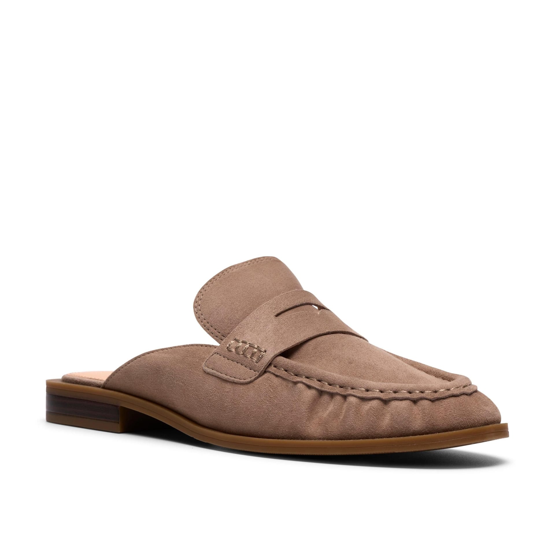 Clarks Clarks Women's Alixea Mule Mushroom Suede Mules, Slip Ons in Taupe - 4