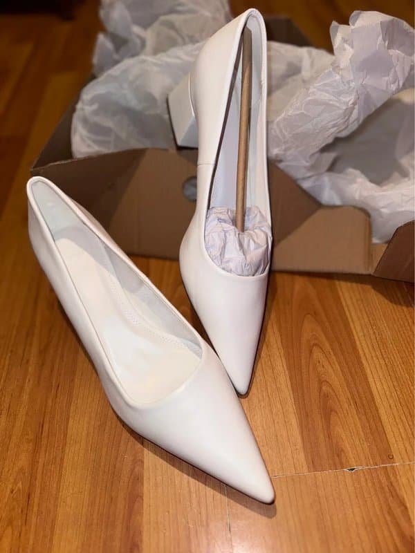 ASOS Design Beautiful, Classy White Pointed Block Heels