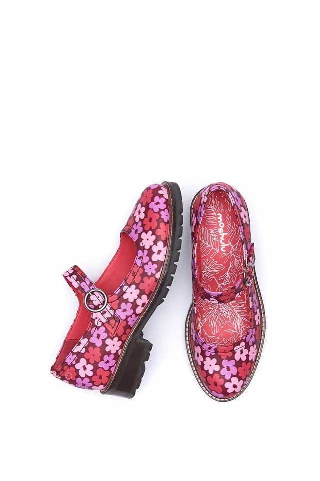 Moshulu Moshulu Women's Boyce' Flat Mary Jane Style Shoes in Magenta - 2