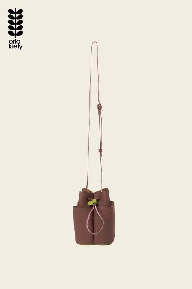 Orla Kiely Orla Kiely Women's Small Flower Petal Leather Crossbody Bag - Dark Brown - 3