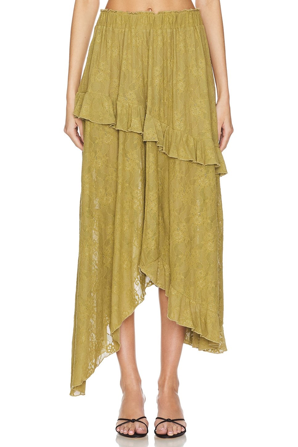 revolve Lace Ruffle Skirt - 1