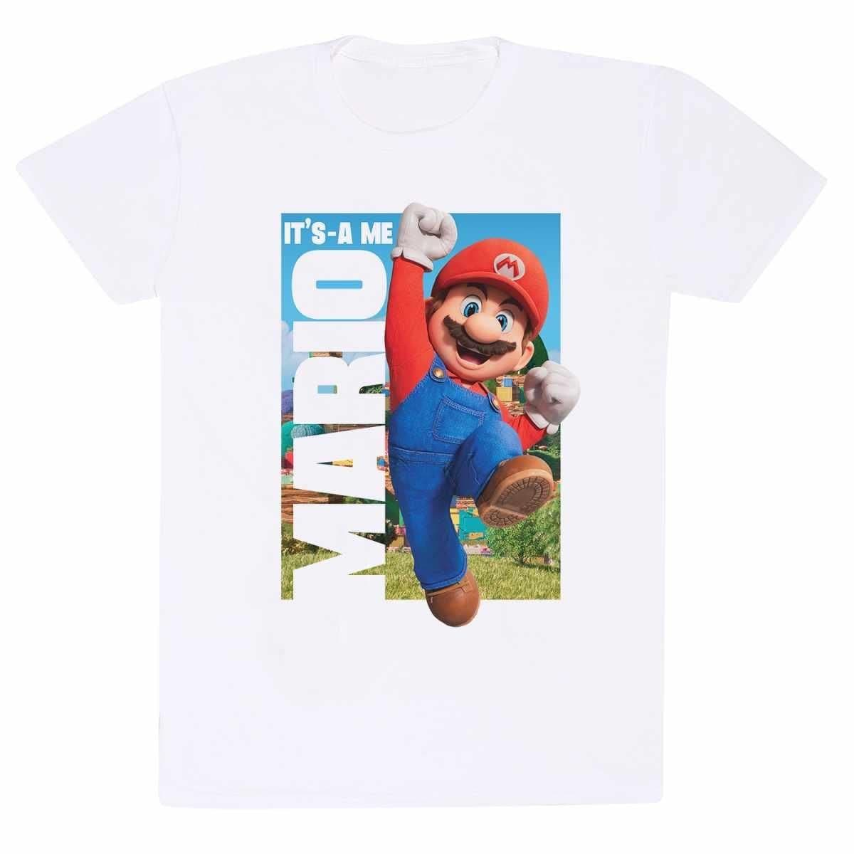 Super Mario Bros Super Mario Bros Men's It´s A Me Mario T-Shirt in White