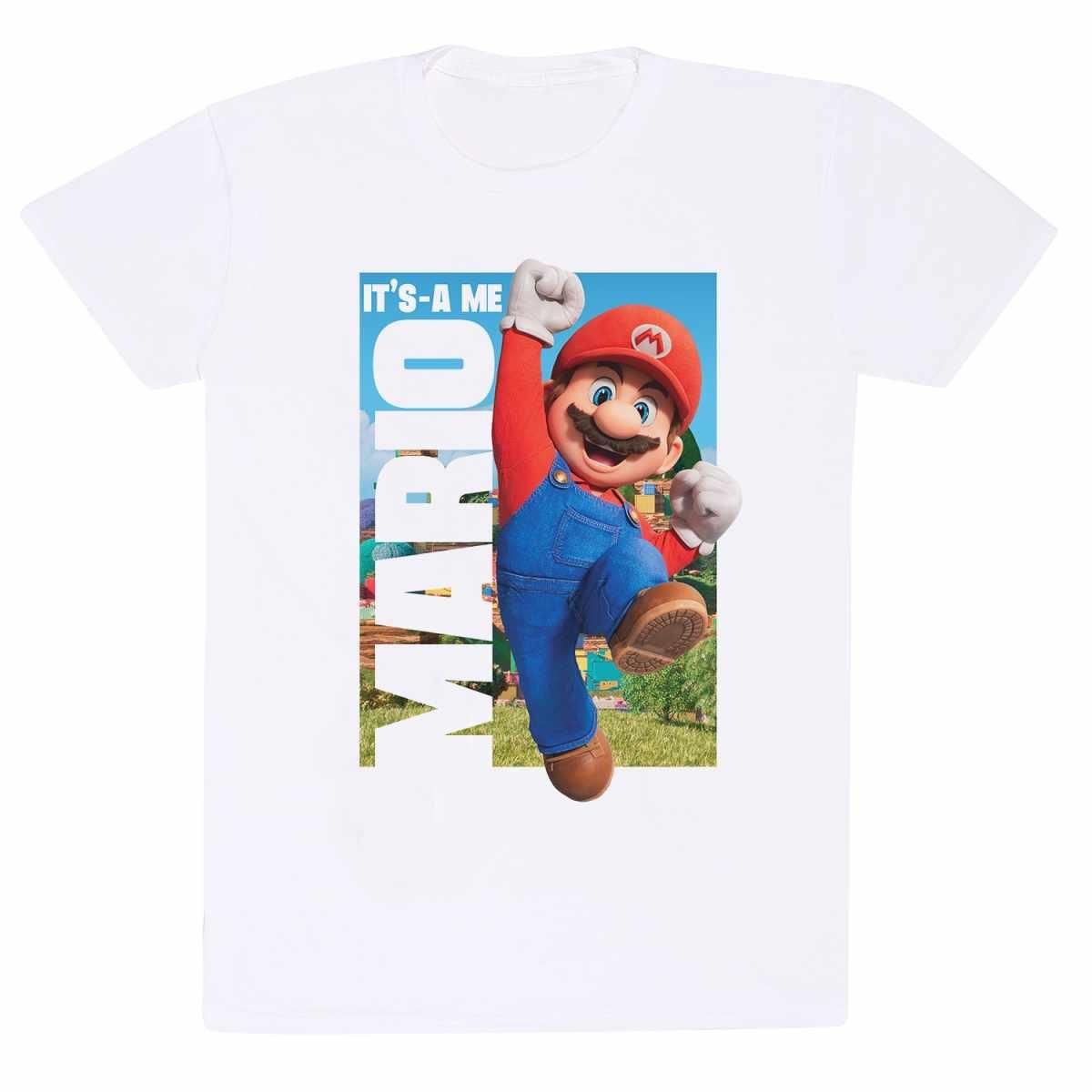 Super Mario Bros Super Mario Bros Men's It´s A Me Mario T-Shirt in White - 4