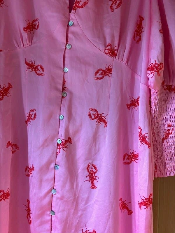 Never Fully Dressed Satin style lobster dress UK22 Never fully dressed