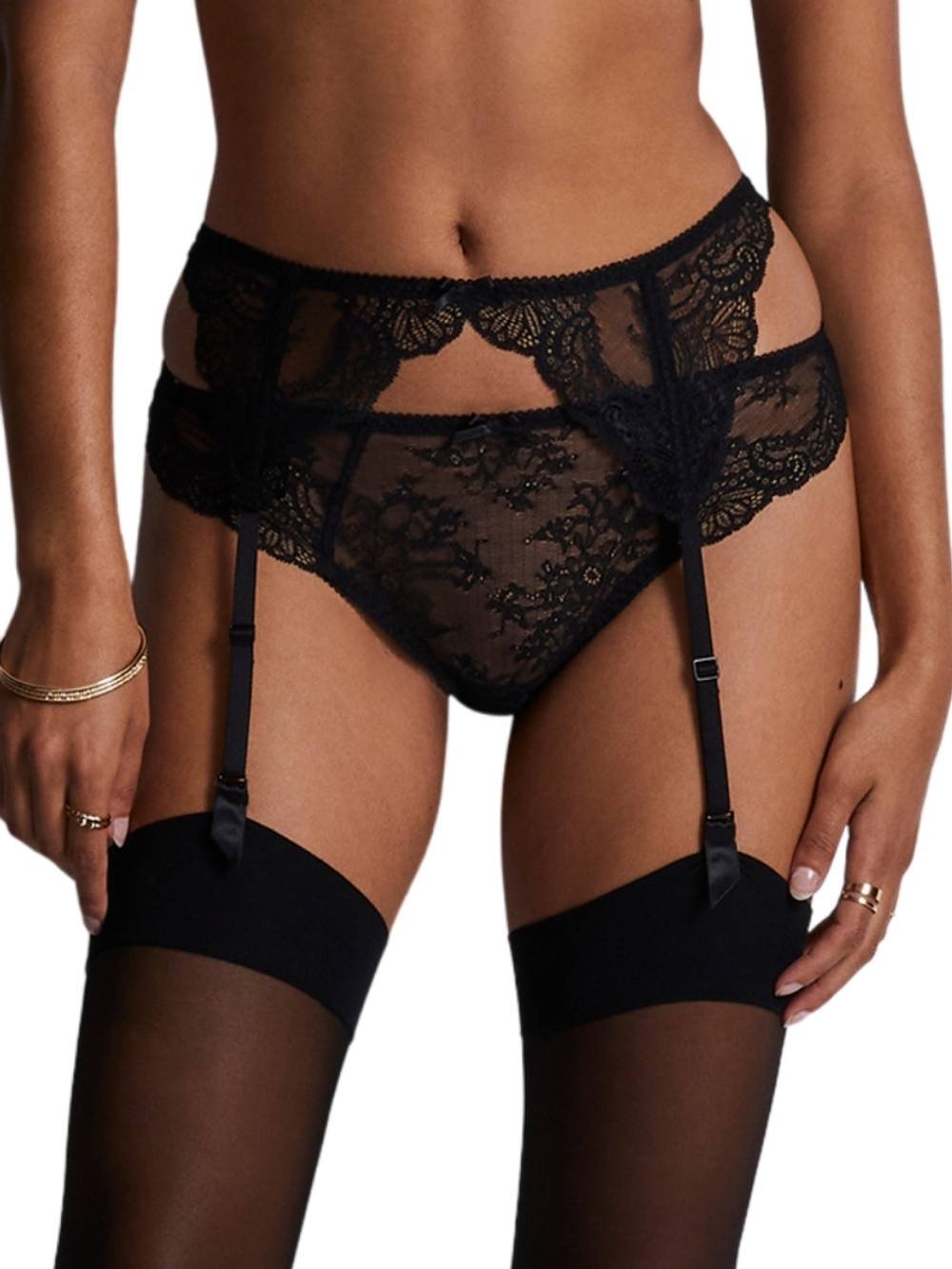 Aubade Aubade Women's Danse Des Sens Suspender Belt in Black - 4