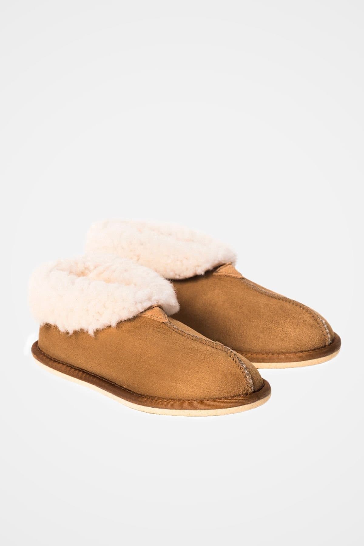 Celtic & Co Celtic & Co Women's ' Shearling Bootee Slippers in Light Brown