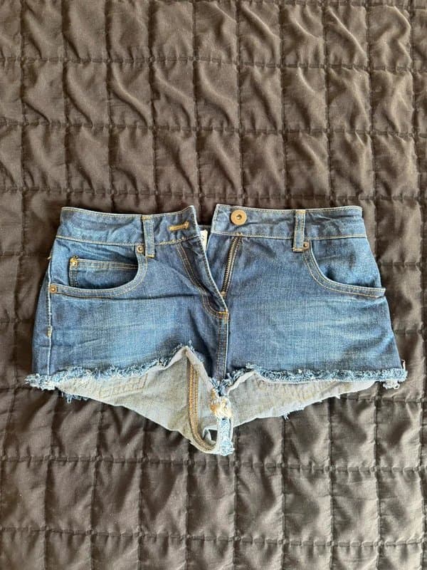 ASOS denim mini shorts