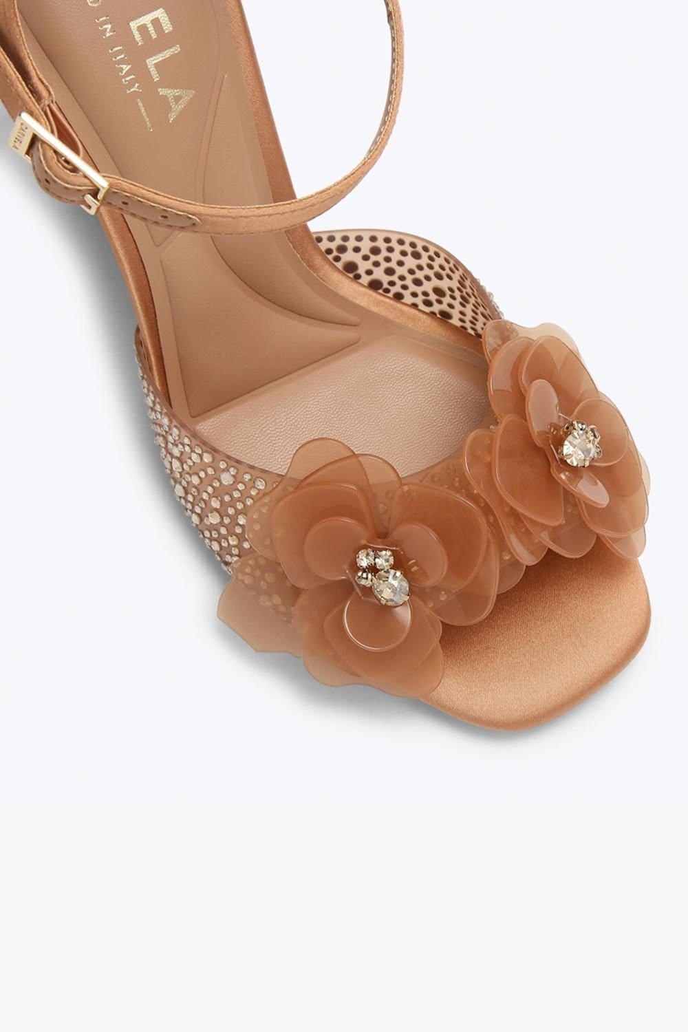Carvela Carvela Women's 'Positano Flower Wedge' Heels in Bronze - 4