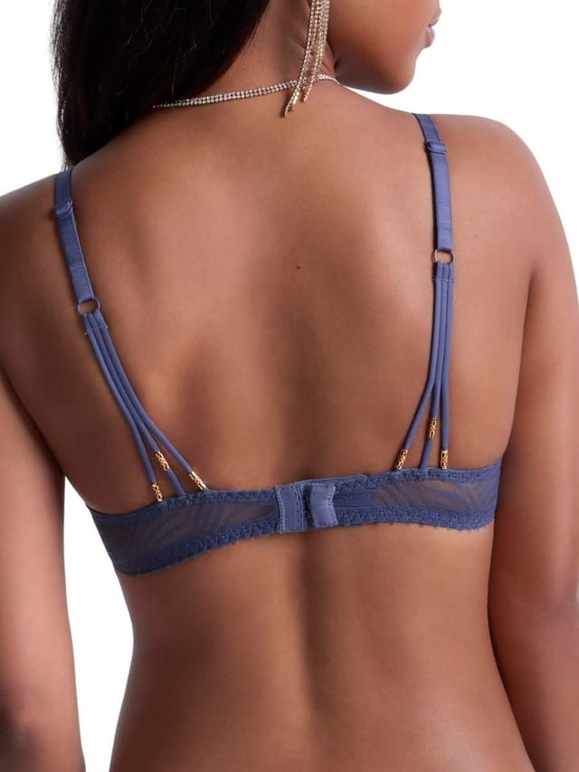 Aubade Aubade Women's Vibes Triangle Plunge Bra in Blue - 2