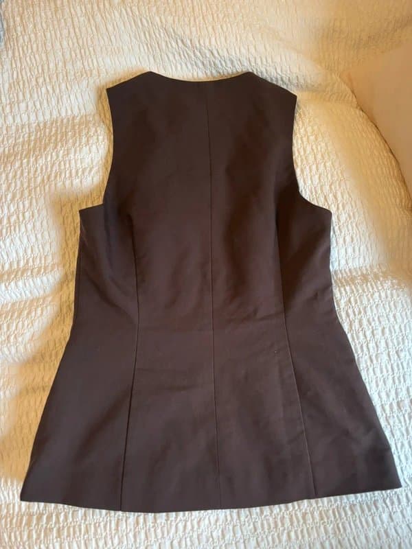 ASOS Brown waistcoat top brown