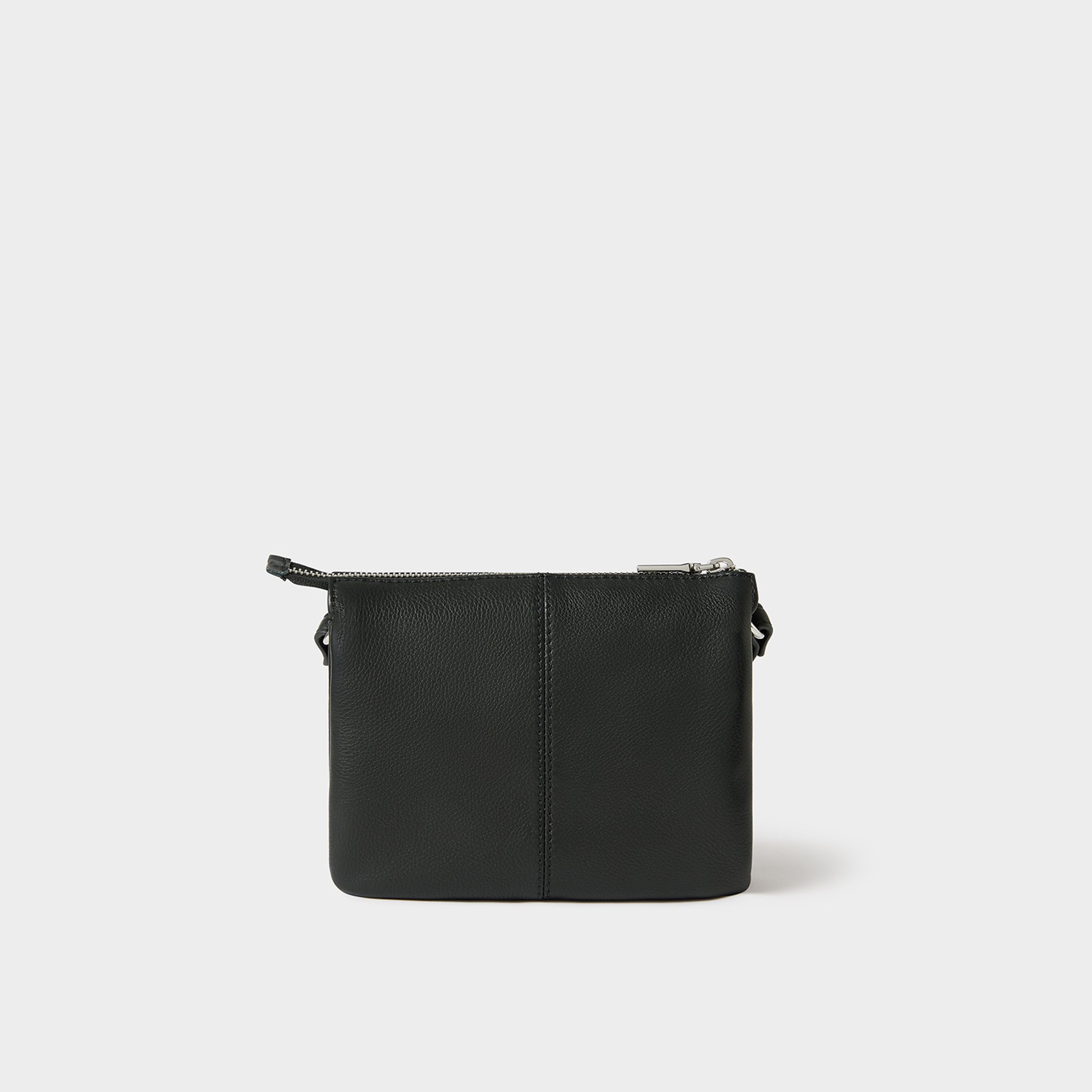 OSPREY LONDON OSPREY LONDON Women's The Kelso Small Leather Crossbody Bag in Black - 3