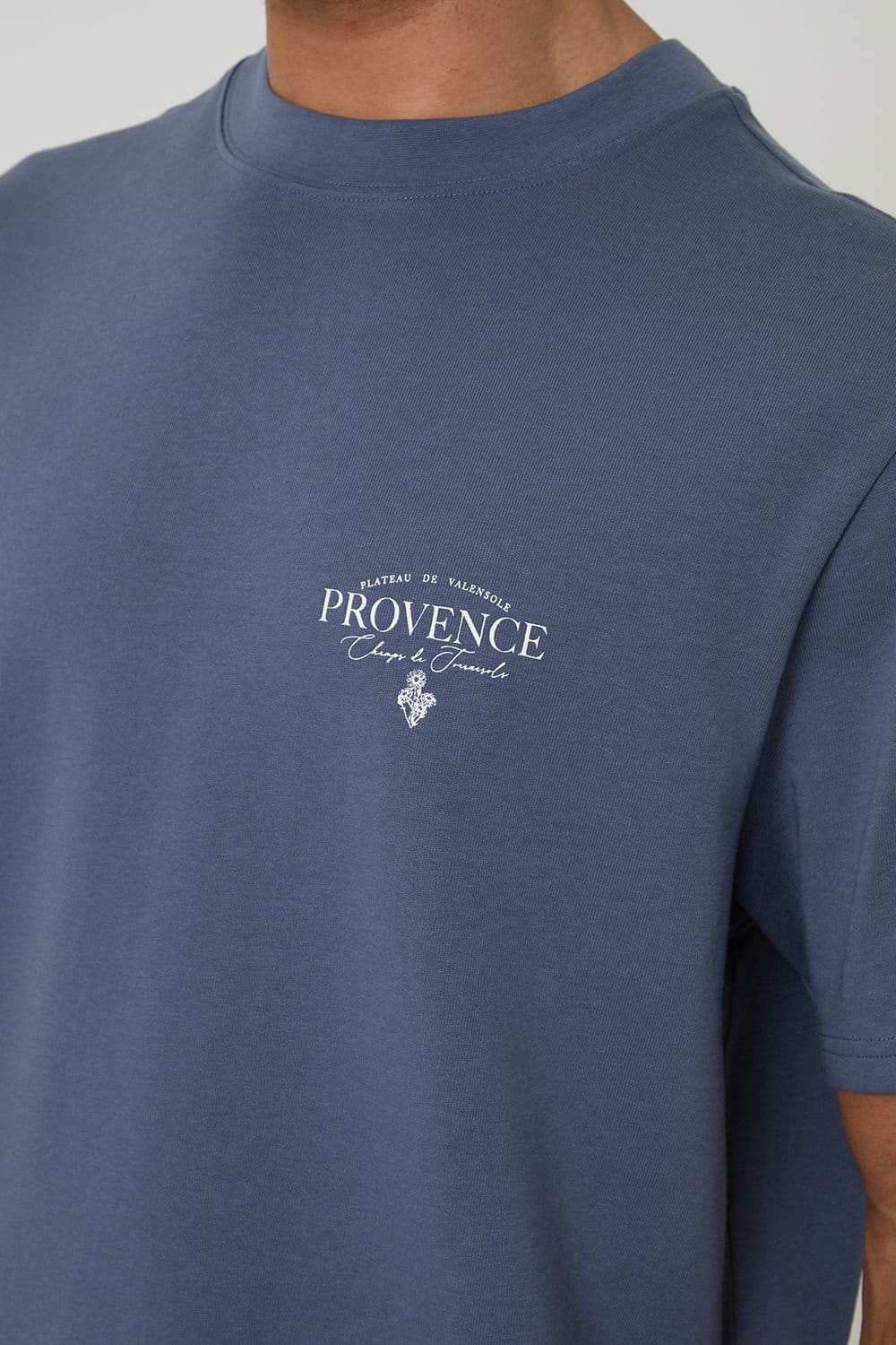 Threadbare Threadbare Men's Cotton Grandad Pyjama Top & Shorts in Blue - 4