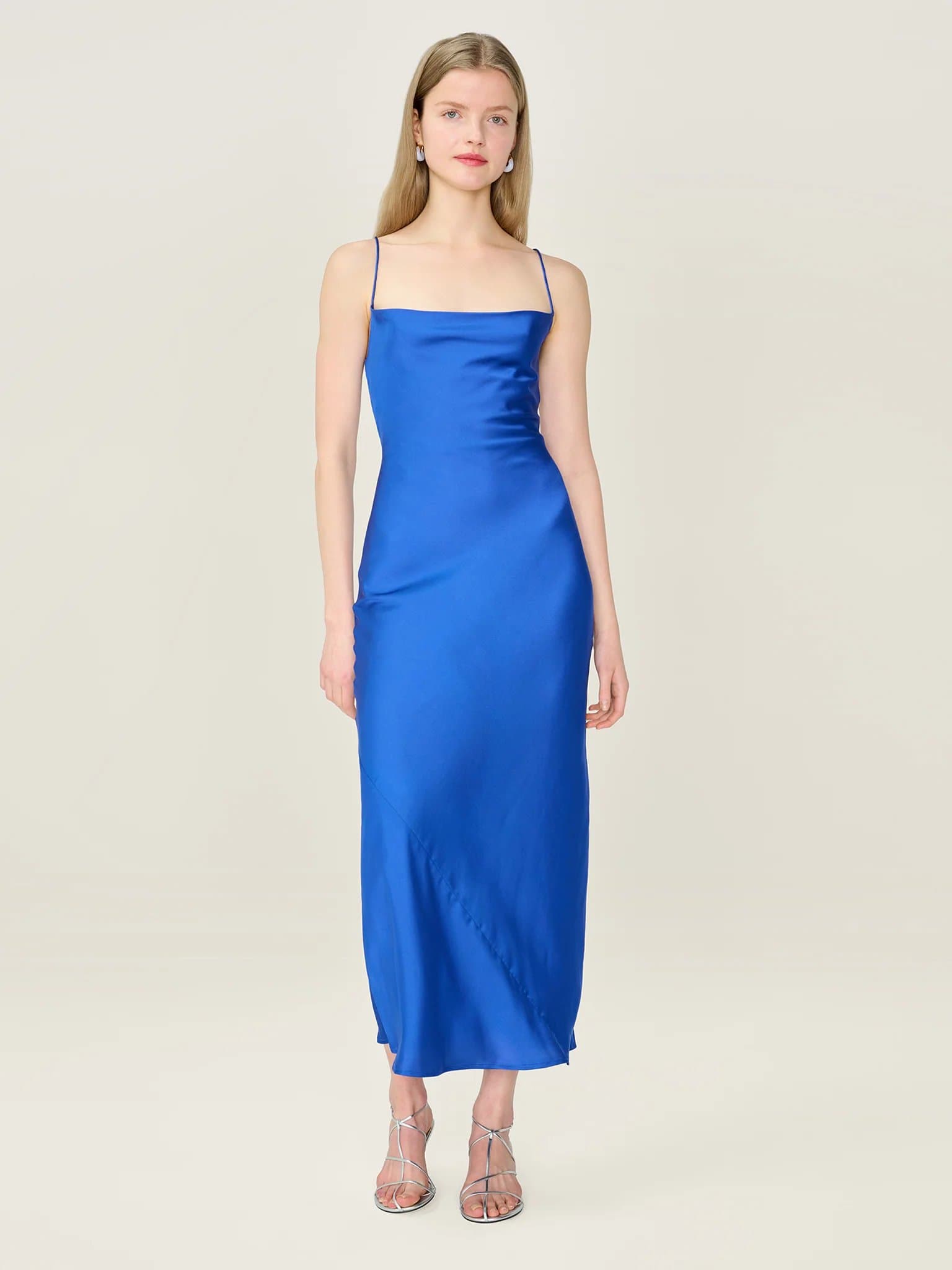 OMNES Riviera Dress in Cobalt
