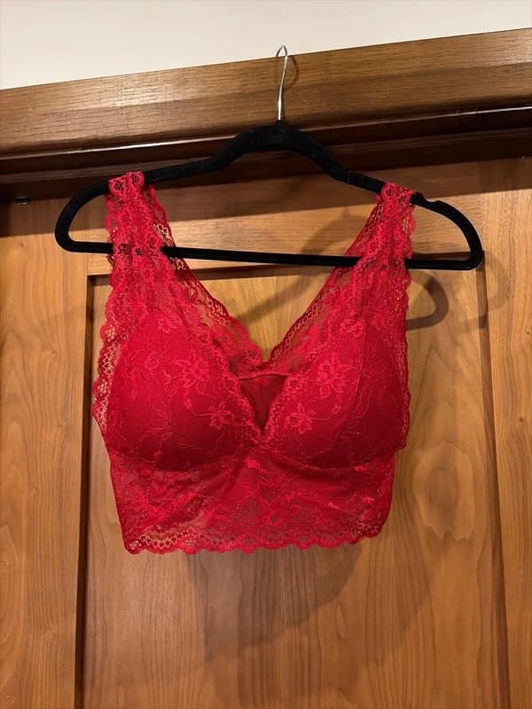 ASOS Red lace bralette