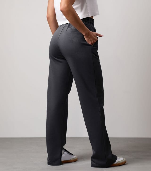 Gym King Women's Grey Compose Straight Leg Joggers Gym King New Look - 3
