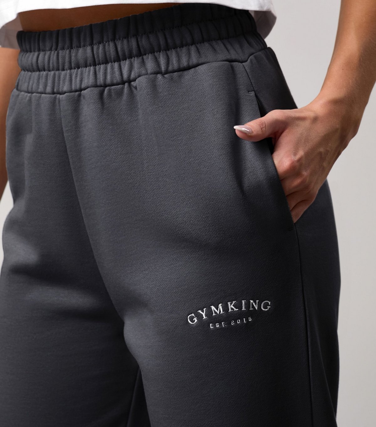 Gym King Women's Grey Compose Straight Leg Joggers Gym King New Look - 4