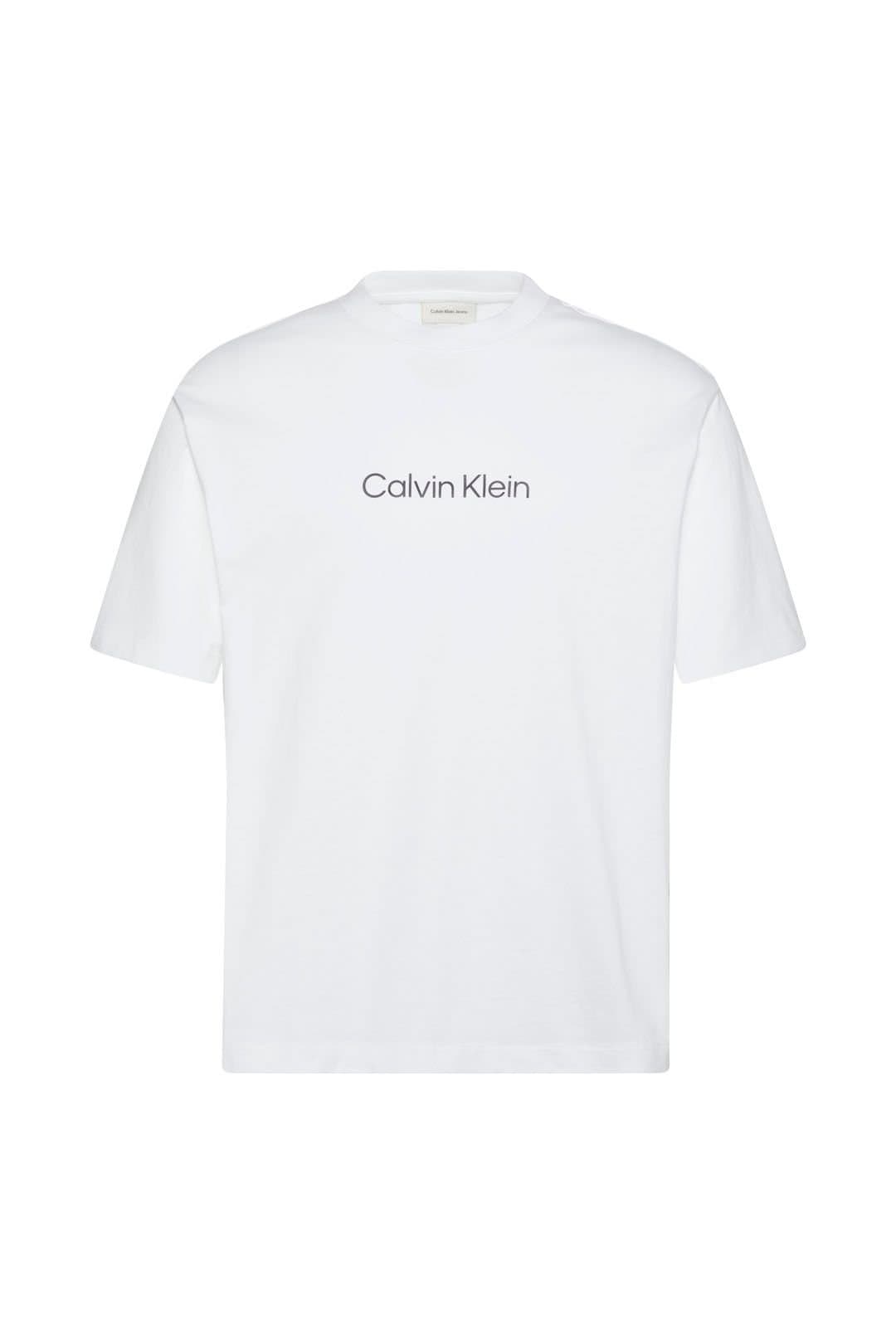 Calvin Klein Calvin Klein Men's Relaxed Standard Logo Crewneck T-Shirt Bright White