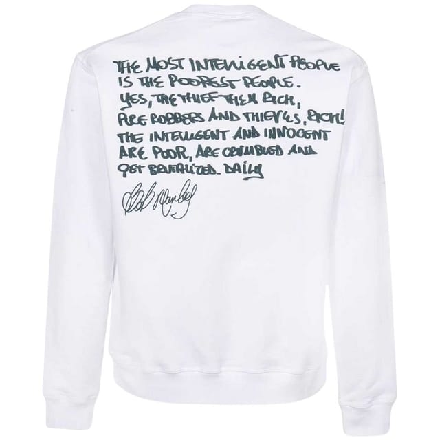 Dsquared2 Dsquared2 Men's Bob Marley Cool Fit White Sweatshirt - 2