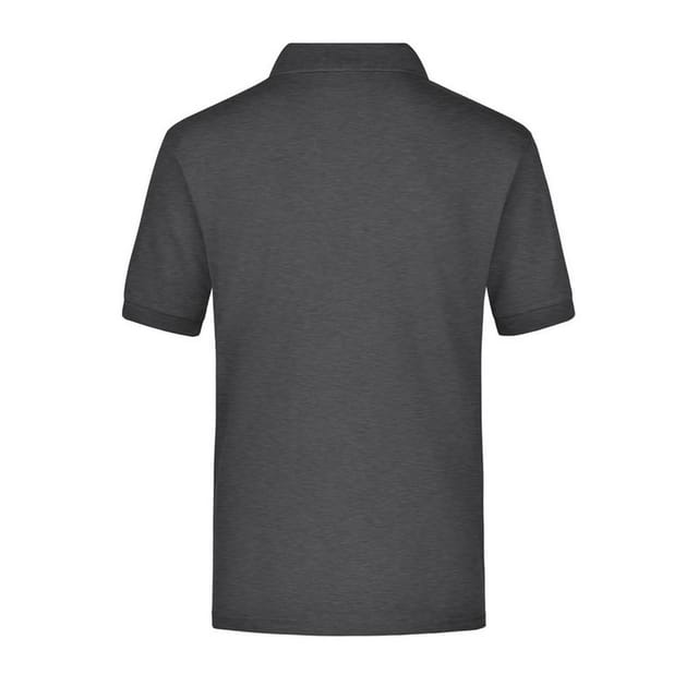 James and Nicholson James and Nicholson Men's Pique Pocket Polo Shirt in Dark Grey - 2