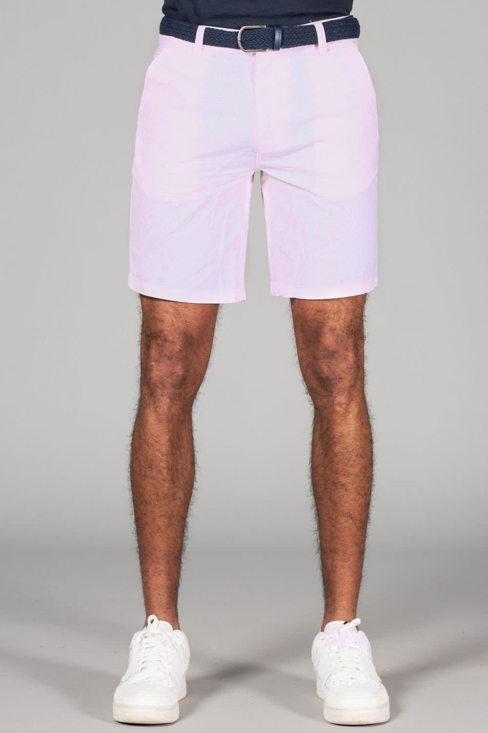 Tokyo Laundry Tokyo Laundry Men's Cotton Oxford Shorts with Belt in Rose