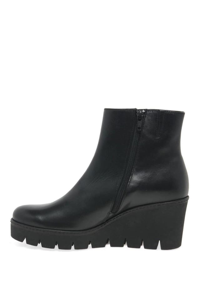Gabor Gabor Women's 'Utopia' Chunky Wedge Heel Ankle Boots in Black - 2